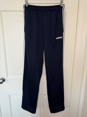Adidas Navy Track Pants – Classic 3 Stripe Athletic Joggers